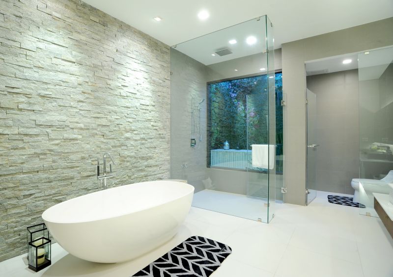 Spa Bathroom with Natural Stone